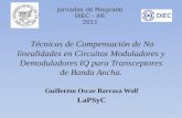 Técnicas de Compensación de No linealidades en Circuitos Moduladores y Demoduladores IQ para Transceptores de Banda Ancha. Guillermo Oscar Barraza Wolf.