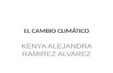 EL CAMBIO CLIMÁTICO KENYA ALEJANDRA RAMIREZ ALVAREZ.