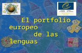 El portfolio europeo de las lenguas El portfolio europeo El portfolio europeo de las lenguas de las lenguas (PEL) (PEL)