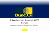 Introducción Apache WEB Server Desarrollo de Aplicaciones para Internet.