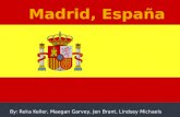 Madrid, españa brochuere presentation