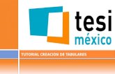 TUTORIAL CREACIÓN DE TABULARES. Creación de tabulares Descripción Este tutorial es una guía rápida e introductoria para la creación de tabulares con Gandia.