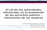 El rol de las autoridades electorales en la promoción de los derechos político – electorales de las mujeres Quinta jornada interamericana electoral 28.