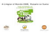A Limpiar el Mundo 2008, Rosario se Suma. A limpiar el Mundo: Limpiar, reparar y conservar el medio ambiente de nuestro planeta. A Limpiar el Mundo.