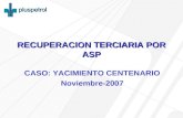 RECUPERACION TERCIARIA POR ASP CASO: YACIMIENTO CENTENARIO Noviembre-2007.