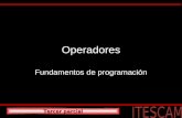 Tercer parcial Operadores Fundamentos de programación.
