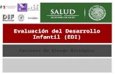 Generalidades Evaluación del Desarrollo Infantil (EDI) Factores De Riesgo Biológico.