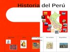 Historia del Perú Pre IncaIncaDescubrimiento y Conquista VirreinatoRepública.