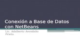 Conexión a Base de Datos con NetBeans Lic. Adalberto Avendaño Prieto.