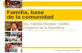 Fabiola Morales Castillo - Necesidad de Impulsar Alianzas y acciones a favor de la Familia