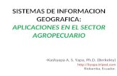 SISTEMAS DE INFORMACION GEOGRAFICA: APLICACIONES EN EL SECTOR AGROPECUARIO - Kashyapa A. S. Yapa, Ph.D. (Berkeley)  Riobamba, Ecuador.