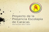 Proyecto de Presencia Escolapia Caracas 2013-2014