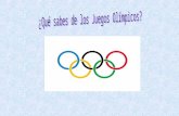 Presentación juegos olímpicos
