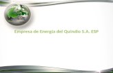 Empresa de Energía del Quindío S.A. ESP. Para empezar: ¿cómo es Quindío? Fuente: Índice Departamental de Competitividad 2013 – DANE – Banco de la República.