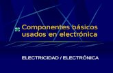 Componentes básicos usados en electrónica ELECTRICIDAD / ELECTRÓNICA.