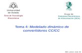 Tema 4: Modelado dinámico de convertidores CC/CC Grupo de Sistemas Electrónicos de Alimentación (SEA) SEA_uniovi_mod_00 Universidad de Oviedo Área de Tecnología.