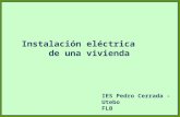 Instalación eléctrica de una vivienda IES Pedro Cerrada - Utebo FLB.