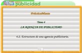 PrácticaMentePrácticaMente 4.2. Estructura de una agencia publicitaria. Tema 4 LA AGENCIA DE PUBLICIDAD.