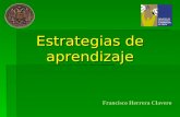 Francisco Herrera Clavero Estrategias de aprendizaje.