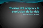 TEORIAS DEL ORIGEN Y EVOLUCION DE LA VIDA