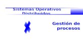 Sistemas Operativos Distribuidos Gestión de procesos.