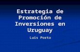 Estrategia de Promoción de Inversiones en Uruguay Luis Porto.