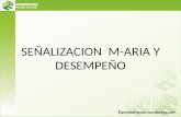 SEÑALIZACION M-ARIA Y DESEMPEÑO Elpropiotheran.wordpress.com.