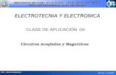ELECTROTECNIA Y ELECTRONICA EYE – Clase de Aplicación JTP: Ing: J. C. Grimaldi CLASE DE APLICACIÓN 04: Circuitos Acoplados y Magn é ticos.