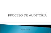 Abril 2012 1. 2 Auditoría Verificación Operativo Programas de Fiscalización Auditoría Integral Auditoría Parcial.