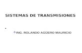 SISTEMAS DE TRANSMISIONES •  ING. ROLANDO AGÜERO MAURICIO.