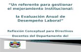 Reflexión Conceptual para Directivos Docentes del Departamento del Magdalena.