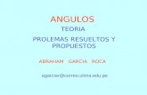 ANGULOS TEORIA PROLEMAS RESUELTOS Y PROPUESTOS ABRAHAM GARCIA ROCA agarciar@correo.ulima.edu.pe.