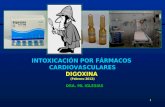 1 INTOXICACIÓN POR FÁRMACOS CARDIOVASCULARES DIGOXINA (Febrero 2012) DRA. ML IGLESIAS.
