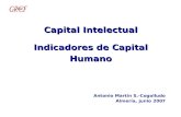 Antonio Martín S.-Cogolludo Almería, junio 2007 Capital Intelectual Indicadores de Capital Humano.