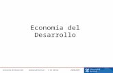 Economía del Desarrollo www2.uah.es/econC. M. Gómez 2008-2009 Economía del Desarrollo.