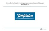 Beneficio Nacimiento para empleados del Grupo Telefónica.