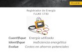 Registrador de Energ­a FLUKE 1730 Cuantifique Energ­a utilizada Identifique Ineficiencia energ©tica Evalue Costos en ahorros potenciales