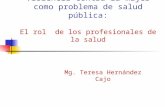 Violencia contra la mujer como problema de salud pública: El rol de los profesionales de la salud Mg. Teresa Hernández Cajo.