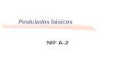 Postulados básicos NIF A-2. 20042008 COMISION DE PRINCIPIOS DE CONTABILIDADCINIF PRINCIPIOS DE CONTABILIDAD GENERALMENTE ACEPTADOS POSTULADOS BASICOS.
