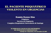 EL PACIENTE PSIQUIÁTRICO VIOLENTO EN URGENCIAS Ramón Ramos Ríos Psiquiatra Servicio de Psiquiatría Complexo Hospitalario Universitario de Santiago II XORNADAS.