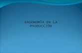 ERGONOMÍA EN LA PRODUCCIÓN. Temas a Tratar Conceptos fundamentales de la Ergonomía Principios para el diseño Ergonómico de Productos La Ergonomía y la.