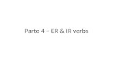 Parte 4 – ER & IR verbs. LEER = to read YONOSOTROS TÚVOSOTROS ÉL, ELLA o UD.ELLOS, ELLAS, o UDS.