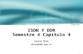 1 ISDN Y DDR Semestre 4 Capítulo 4 Carlos Bran cbran@udb.edu.sv.