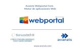 Avanzis Webportal Core. Motor de aplicaciones Web .
