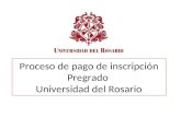Proceso de pago de inscripción Pregrado Universidad del Rosario.