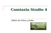 Camtasia Studio 4 Editor de Video y Audio. La Plataforma de Trabajo Clip Bin: Área de almacenamiento de los clips de audio, video e imágenes para luego.