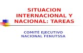 SITUACION INTERNACIONAL Y NACIONAL: TAREAS COMITÉ EJECUTIVO NACIONAL FENUTSSA.