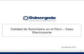4 Calidad de Suministro Electrico en El Peru- Resultados Caso de Electronorte