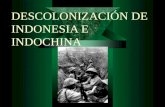 DESCOLONIZACIÓN DE INDONESIA E INDOCHINA. ÍNDICE Causas de la descolonización. Consecuencias de la descolonización. Organización de las Naciones Unidas.