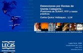 Retenciones por Rentas de Quinta Categoría : Posiciones de SUNAT, RTF y casos prácticos Carlos Quiroz Velásquez, LLM.
